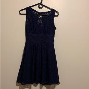 Navy lace dress